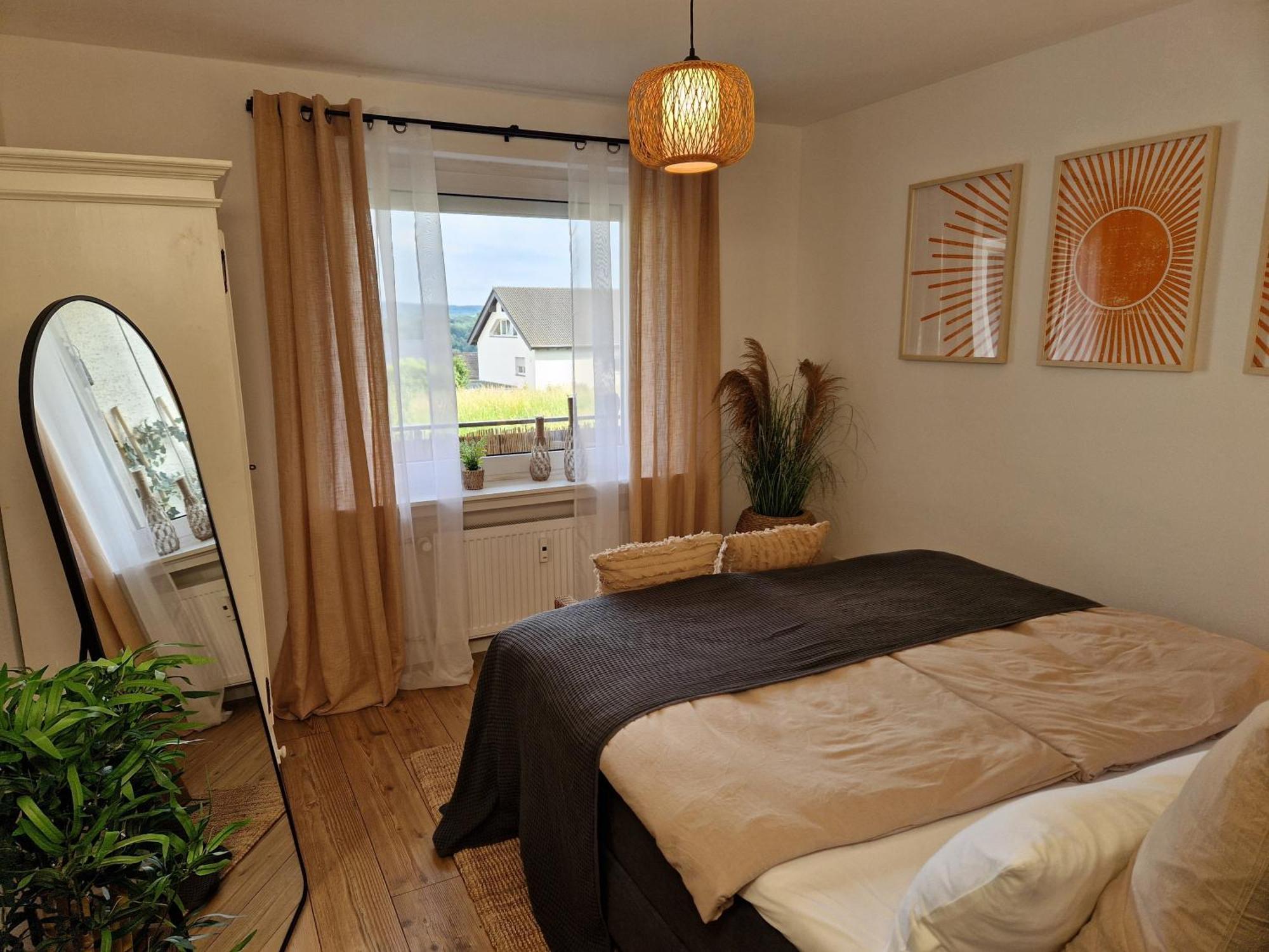 Ferienwohnung Sonnenhang Im Boho-Stil Mit Balkon Möhnesee Esterno foto