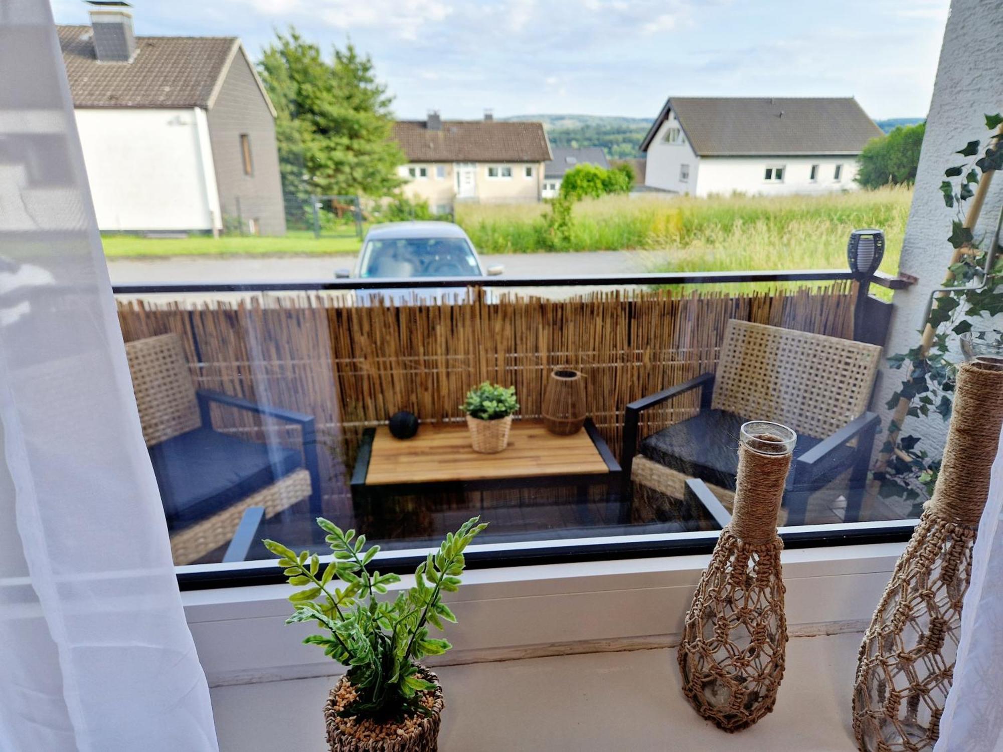 Ferienwohnung Sonnenhang Im Boho-Stil Mit Balkon Möhnesee Esterno foto